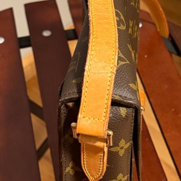 Louis Vuitton Monogram Crossbody Bag with Tan Accents - Picture 8 of 8